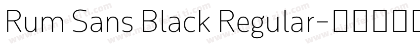 Rum Sans Black Regular字体转换